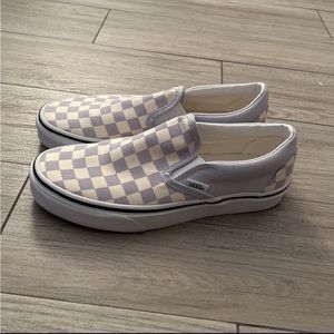 Purple Checkered Vans
